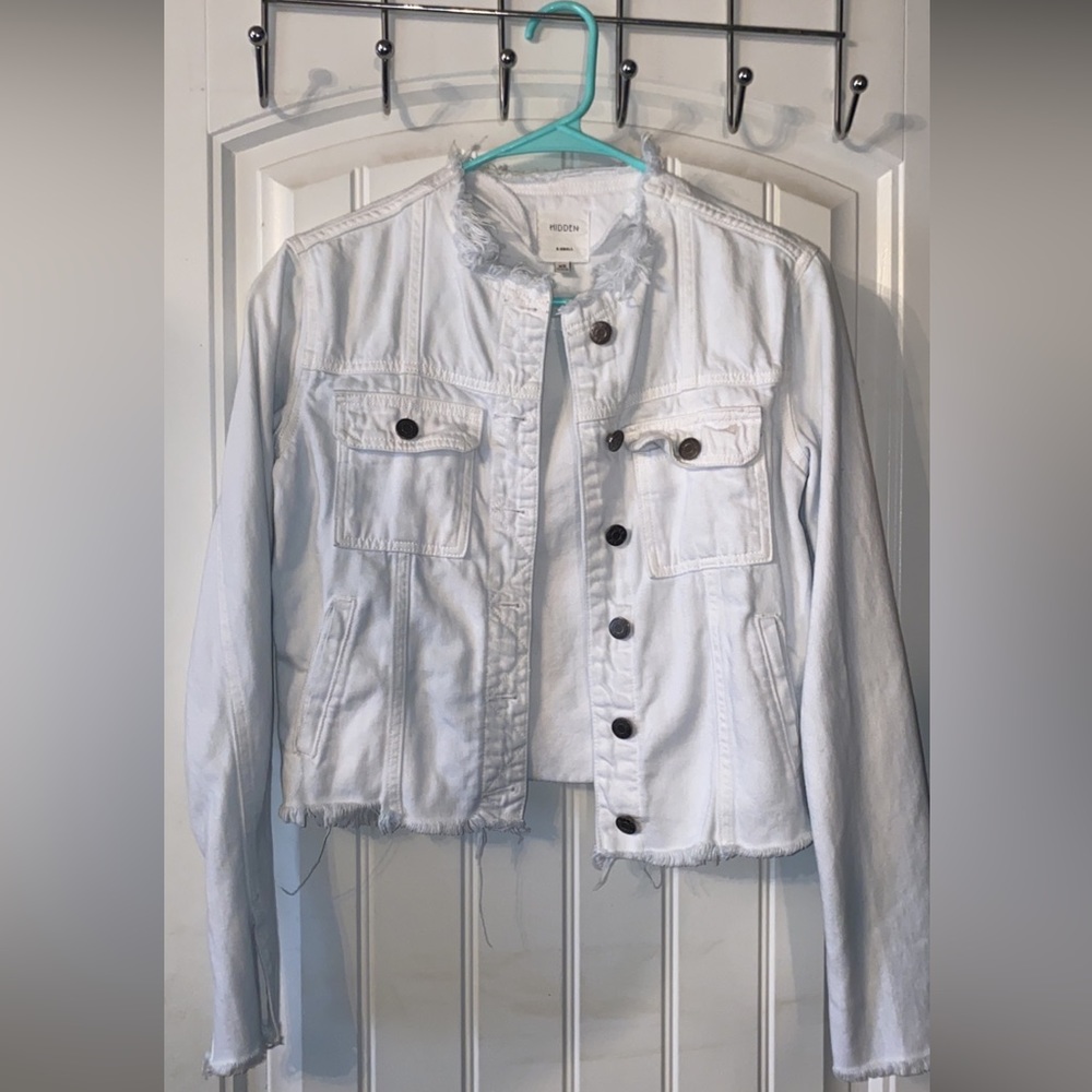Hidden white denim jacket. Never worn.